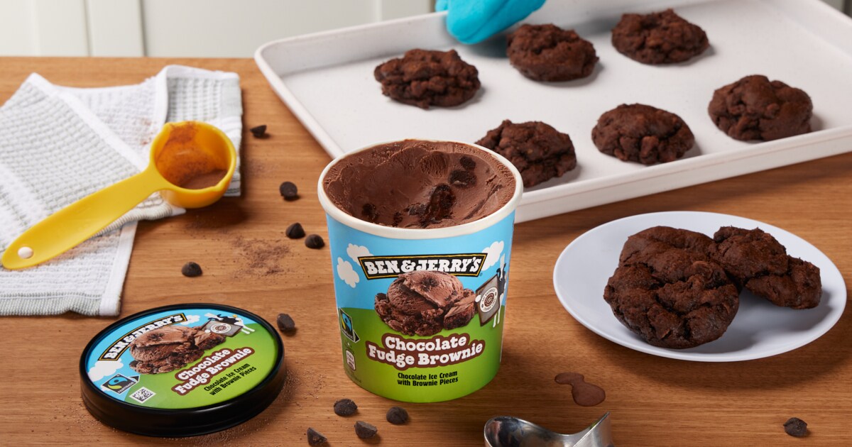 RECIPE Double Chocolate Chip Ice Cream Cookies Ben & Jerry’s